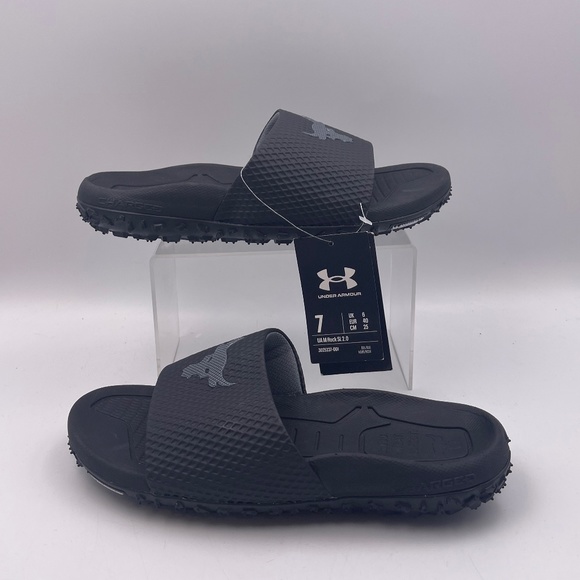 Under Armour Shoes Nwt Under Armor Slides Project Rock Black Ua M